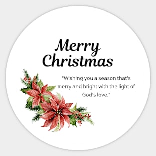 Merry Christmas Round Sticker 26 Sticker